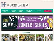 Tablet Screenshot of hudsongardens.org